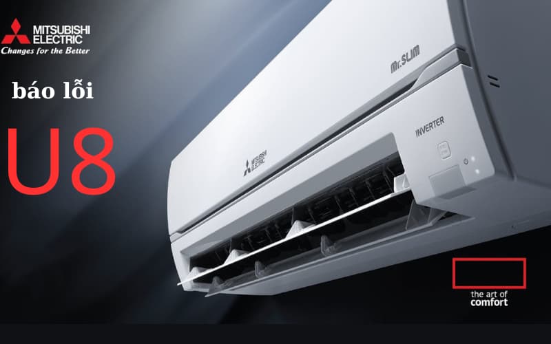 Lỗi U8 máy lạnh Mitsubishi