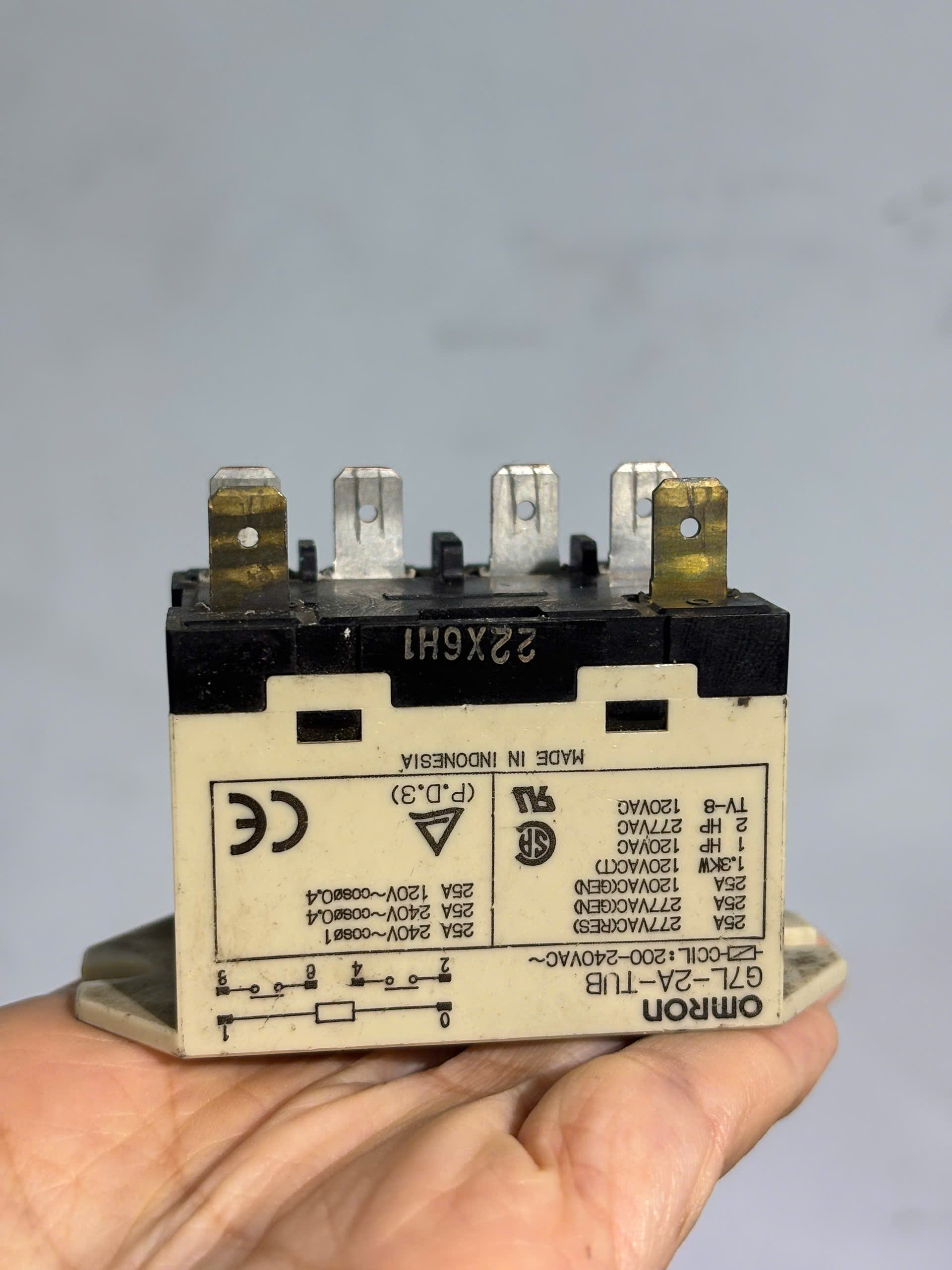 Rơle công suất cao Omron G7L-2A-TUBJ AC220V DC24V G7L-2A-BUB (tháo máy chính hãng)