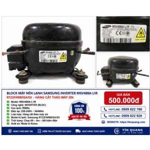 Block Máy Nén Tủ Lạnh Samsung Inverter MSV488A-L1R RT22FARBDSA/SV Hàng Cắt Tháo Máy Zin Giá Chỉ 500.000đ