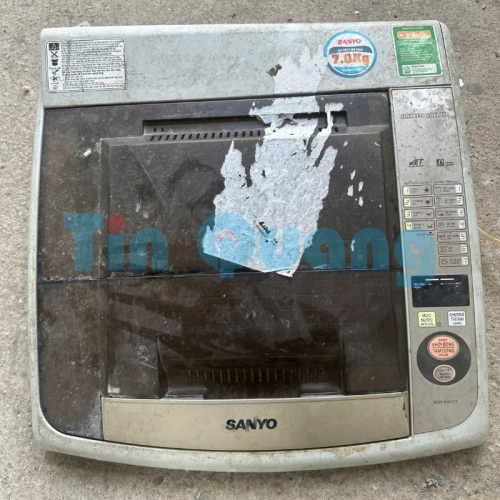 Nắp - mặt nạ - mặt phím máy giặt Sanyo Aqua ASW-S70V1T tháo máy
